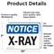 Signmission Radiation & Laser Sign, 7 in H x 10 in W, Vinyl Decal, Rectangle OS-2PACK-NS-D-710-L-19084 - alternate 2
